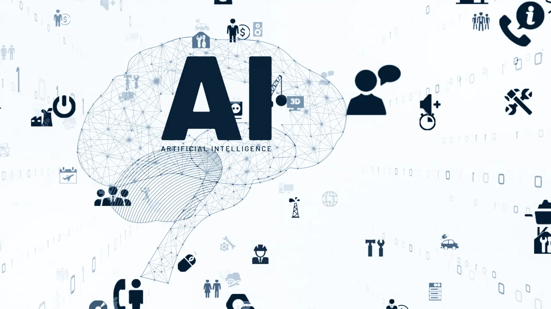 Drawn graphic of a brain to symbolise how to use AI in marketing