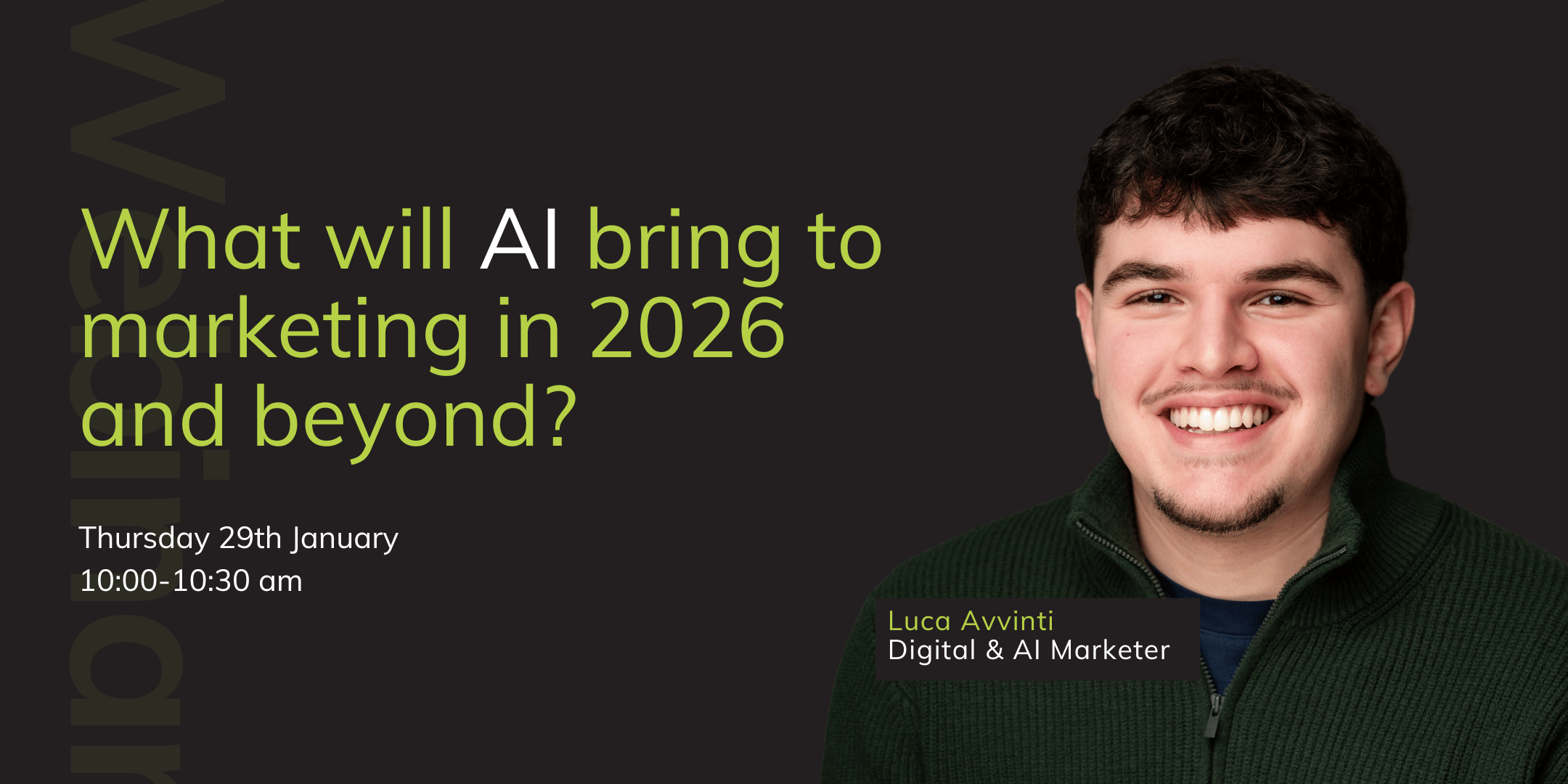 What will AI bring to marketing in 2026 webinar graphic