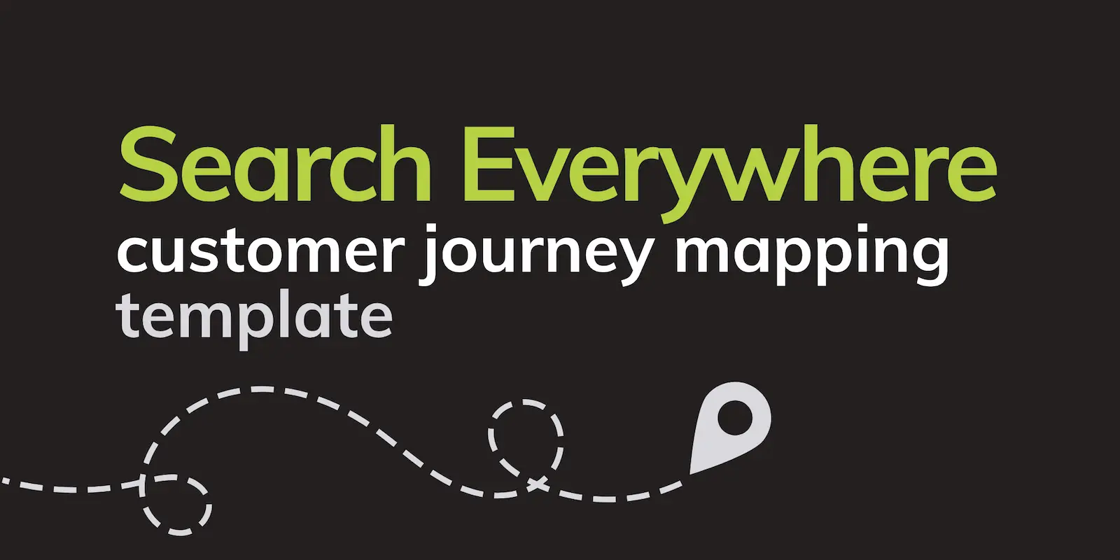 Customer journey mapping template graphic